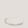 Diamanté Flower Metal Headband