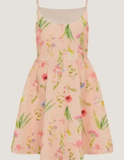 Dream Strappy Floral Party Dress Pink