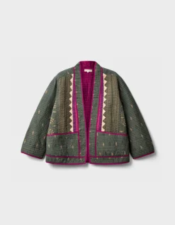 East Apate Light Quilted Cotton Jacket Green