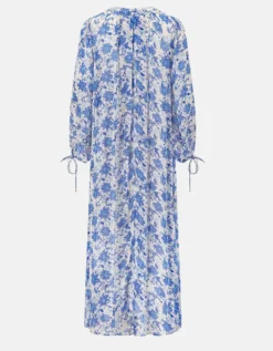 East Becca Floral Georgette Dress Blue