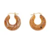 East Bernstein Marble Circlet Earrings