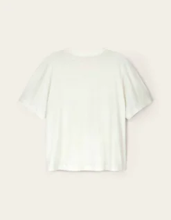 East Florence Floral Embroidered T-shirt Ivory