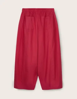 East Irina Cotton Embroidered Trousers Pink