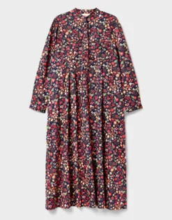 East Mariel Floral Print Cotton Midi Dress Multi