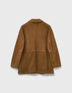 East Reggie Chestnut Brown Suede Jacket Brown