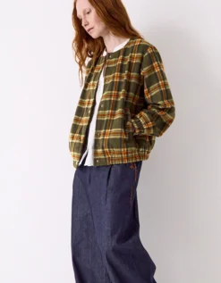 East Zoha Check Bomber Jacket Multi