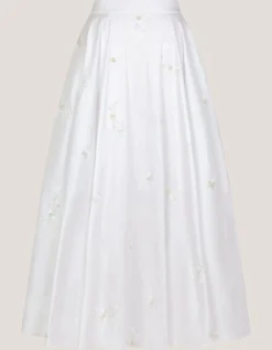 Eliza Floral Embellished Wedding Skirt Ivory