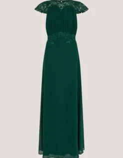 Elodie Lace Chiffon Bridesmaid Dress Green