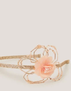 Embellished Flower Glitter Headband