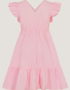 Embroidered Butterfly Bodice Dress Pink