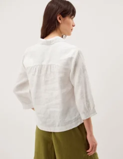 Emelia Linen Shirt Ivory