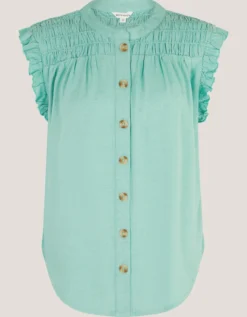 Evelyn Sleeveless Smocked Top
