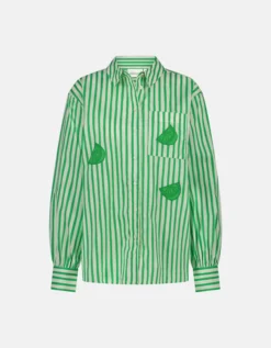Fabienne Chapot Alex Lime Stripe Shirt Green
