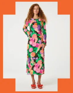 Fabienne Chapot Emile Fruit Print Midi Dress Multi