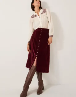 Felicity Embroidered Cotton Shirt White