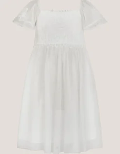 Floella Floral Lace Maxi Dress Ivory