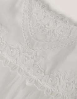 Floella Floral Lace Maxi Dress Ivory