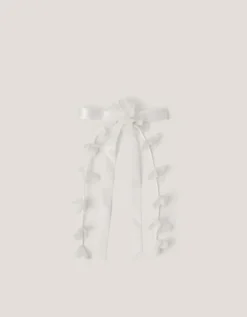 Floral Bow Hair Clip