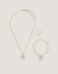 Floral Butterfly Jewellery Set