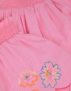 Floral Embroidered Cami Top & Shorts Set Pink