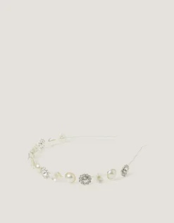 Flower Jewel Metal Headband