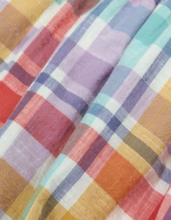 Frugi Hyacinth Check Print Dress Multi