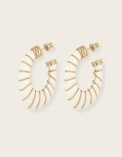 Gas Bijoux Cyclade Acetate Hoop Earrings