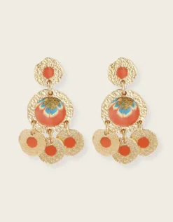 Gas Bijoux Illusion Hammered Gold-Plated Earrings