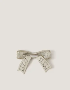 Gemstone Bow Hair Clip