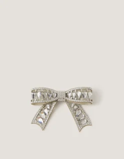 Gemstone Bow Hair Clip