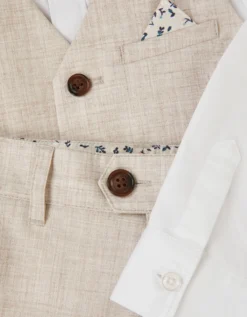 George 4-Piece Suit Natural