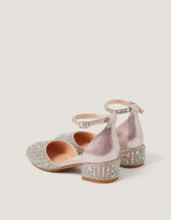 Glitter Confetti Two Part Heels Pink