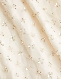 Gracie Pearl Embellished Skirt White