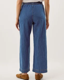 Harper Short Wide Leg Jeans Blue