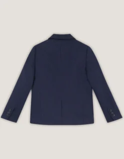 Harry Herringbone Suit Jacket Blue