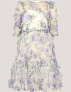 Hydrangea Ruffle Party Dress Multi