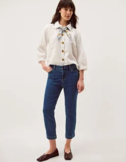 Idabella Cropped Skinny Jeans Blue