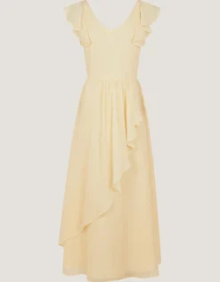 Indi Tie-Back Prom Dress Yellow