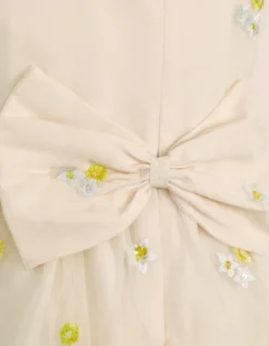 Ingrid Floral Embroidered Tiered Maxi Dress White