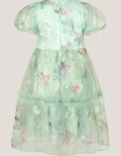 Joanna Butterfly Print Party Dress Multi
