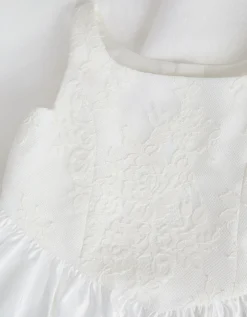 Juno Lace Bodice Party Dress Ivory