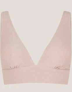 Kiki Glitter Triangle Bikini Top Gold