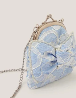 Lace Bow Bridesmaid Bag
