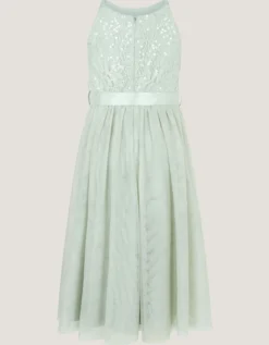Lacey Sequin Truth Dress Green