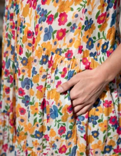 La Galeria Elefante Mediterranean Floral Maxi Dress Multi