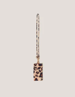 Leopard Print Card Holder Lanyard