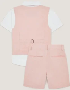 Leo 4-Piece Short Suit Pink