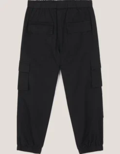 Lined Cargo Trousers Black