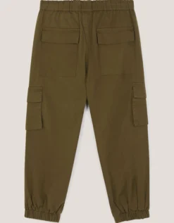 Lined Cargo Trousers Green