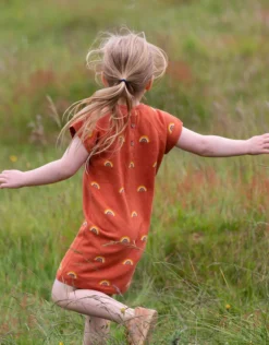 Little Green Radicals Rainbow Tunic Red